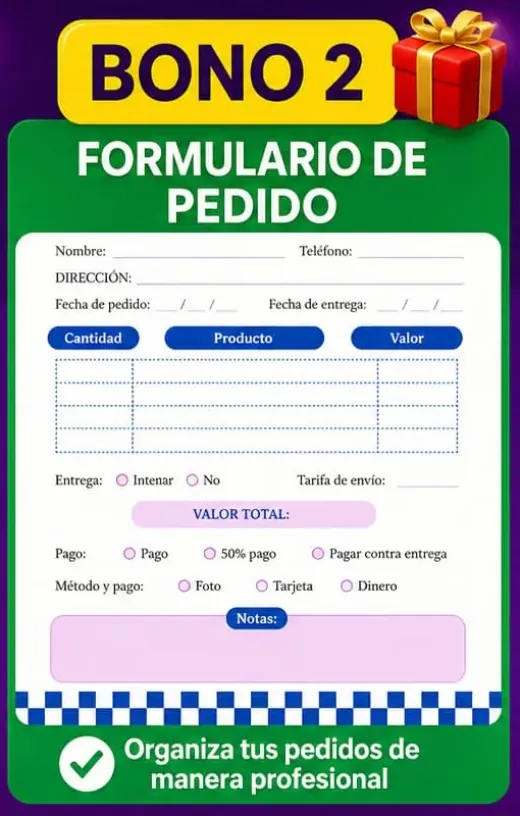FORMULARIO DE PEDIDO
