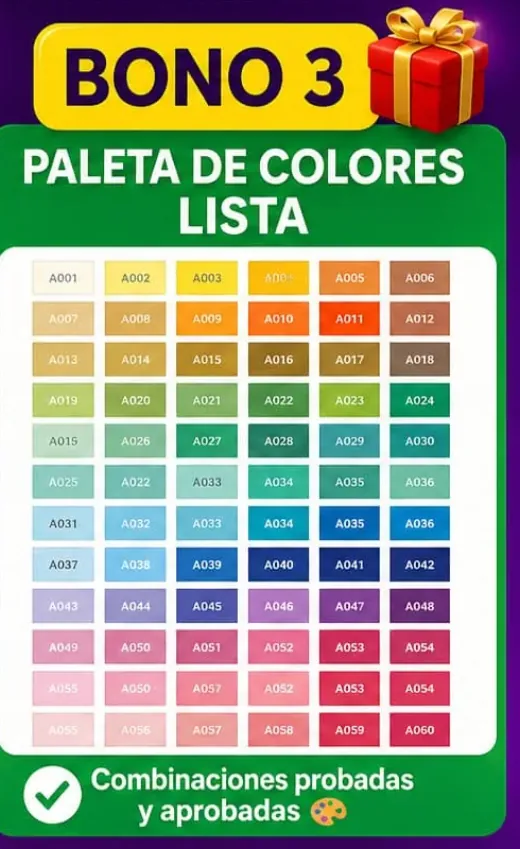 PALETA DE COLORES LISTA
