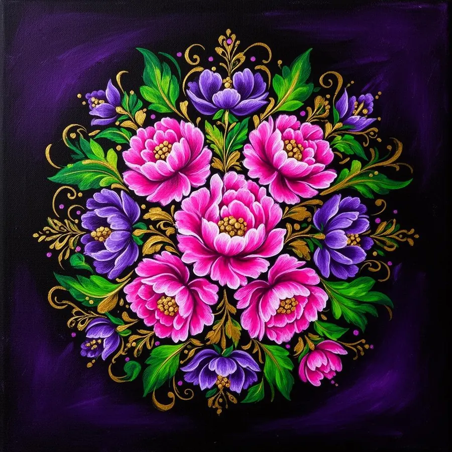 Pintura One Stroke en tela