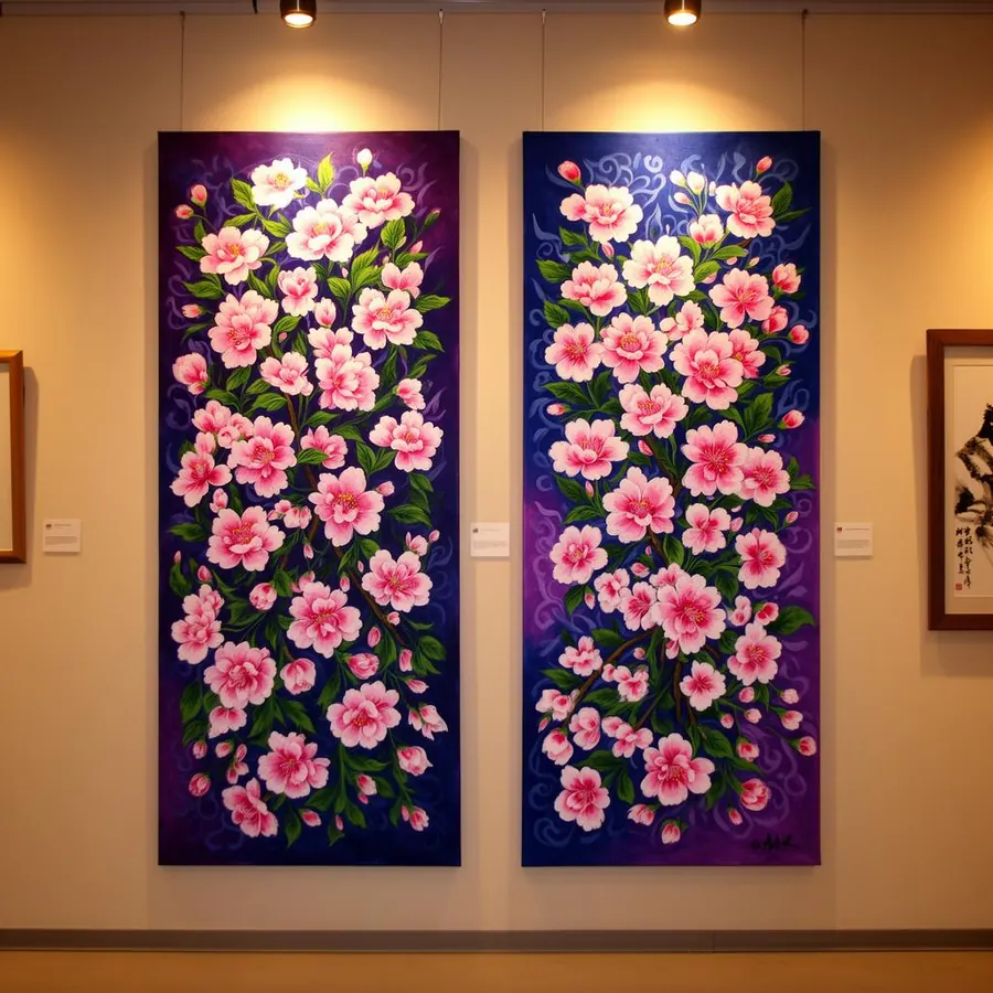 Pinturas en tela estilo One Stroke